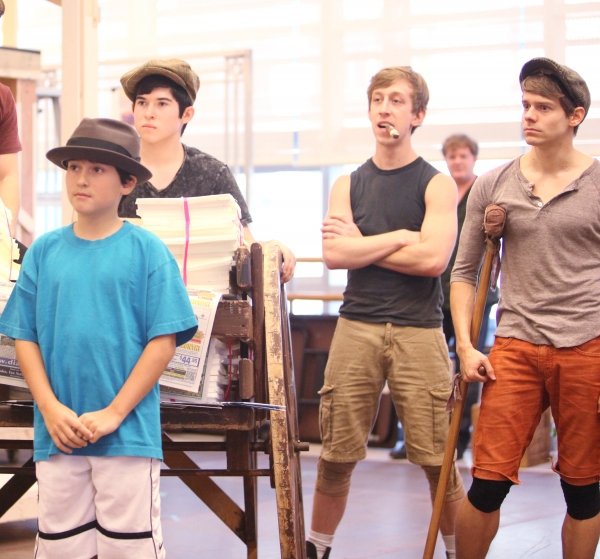 Andrew Keenan-Bolger and the cast of 'Newsies' Photo
