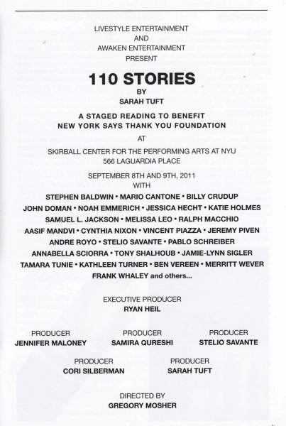 Photo Coverage: Jeremy Piven, Mario Cantone, et al. at 110 STORIES Opening Night! Image