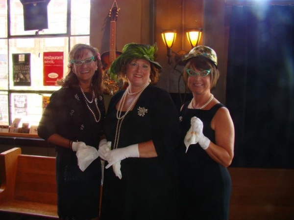 Tracey Barnes Hughes, Brenda Frye and Lisa Garner Harrison, channeling their moms for Photo