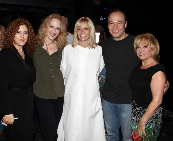  Jennifer Foote ('Follies') with Bernadette Peters, Jan Maxwell, Danny Burstein & Ela Photo