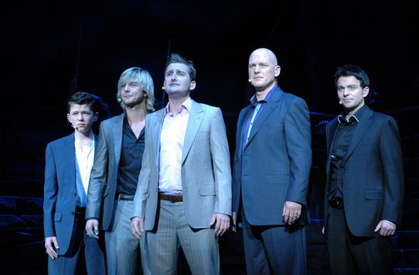 The original line up of Celtic Thunder at a PBS pledged concert-Damian McGinty, Keith Photo