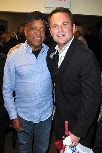 Motown's Berry Gordy with New York's Finest Director Sam Harris at Ford Amphitheatre Photo