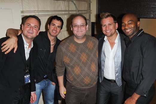 Director Sam Harris, Friend, Marc Cherry, Producer Chris Isaacson and Tony Award-nomi Photo