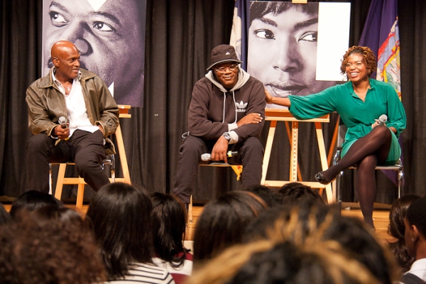 Photo Coverage: Samuel L. Jackson, Angela Bassett Bring Talk of THE MOUNTAINTOP to The Brooklyn Academy of the Arts Image
