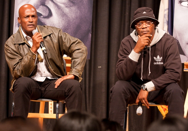 Photo Coverage: Samuel L. Jackson, Angela Bassett Bring Talk of THE MOUNTAINTOP to The Brooklyn Academy of the Arts Image
