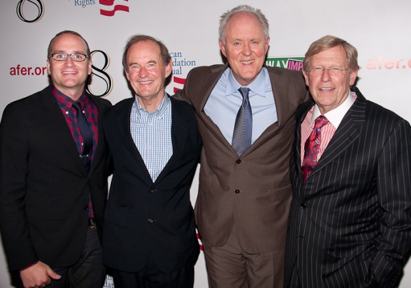 Chad Griffin, David Boies, John Lithgow, and Theodore Olson Photo