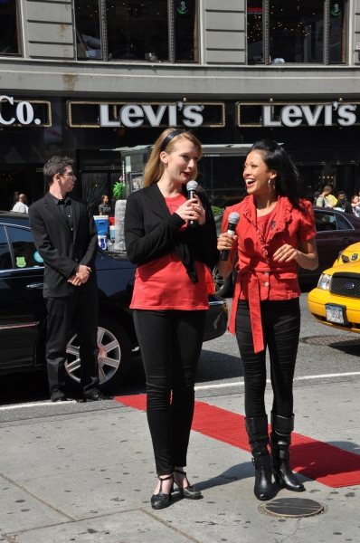 Photo Coverage: Broadway Takes Part in Shellac Flash Mob in Times Square fo Fashion Week 