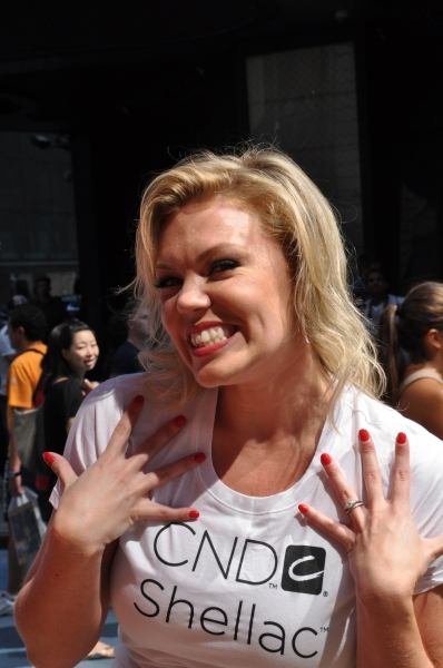 Photo Coverage: Broadway Takes Part in Shellac Flash Mob in Times Square fo Fashion Week Image