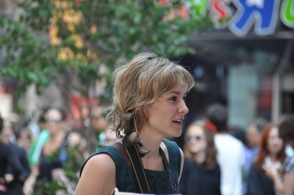 Photo Coverage: Broadway Takes Part in Shellac Flash Mob in Times Square fo Fashion Week Image