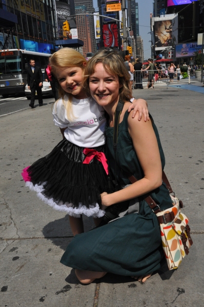 Photo Coverage: Broadway Takes Part in Shellac Flash Mob in Times Square fo Fashion Week 