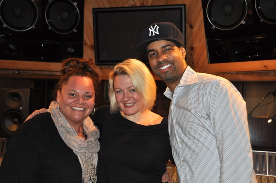 Keala Settle, Lynn Pinto (CD Producer) and Jason Michael Webb (Musical Director) Photo