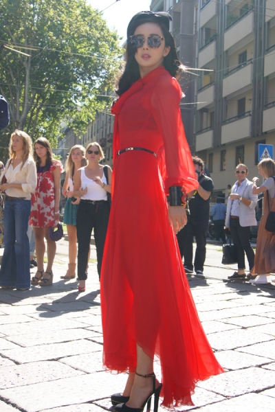 Photo Flash: Celebrities at Milan Fashion Week Image