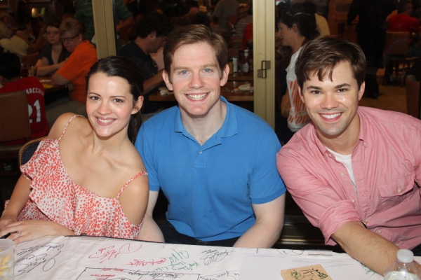 Rose Hemingway, Rory O'Malley and Andrew Rannells Photo