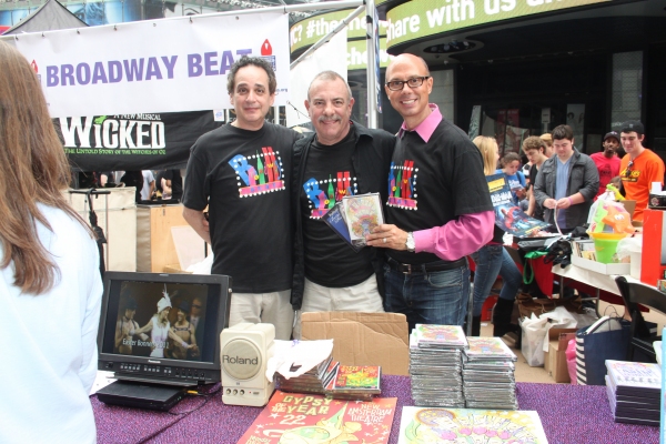 Sidney Meyer, Bradshaw Smith and Richie Ridge at the Broadway Beat Table Photo