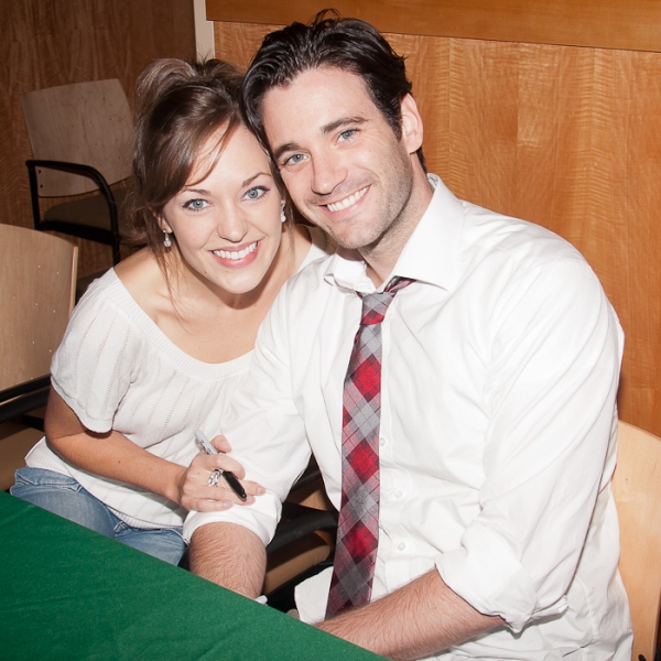 Laura Osnes  and Colin Donnell Photo