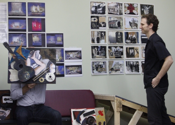 Marc Kudisch and Sebastian Arcelus at the Open Press Rehearsal for the Second Stage T Photo