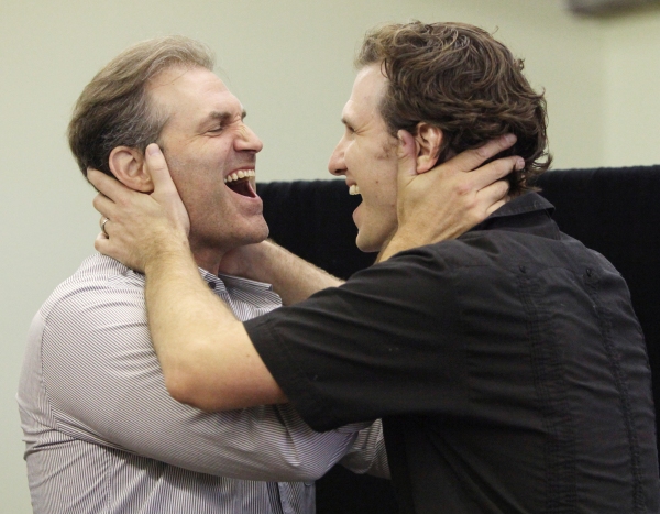 Marc Kudisch and Sebastian Arcelus at the Open Press Rehearsal for the Second Stage T Photo