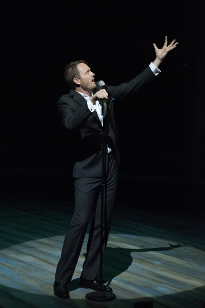 Todd Almond as The Singer in the World Premiere of Odyssey, conceived and directed by Photo