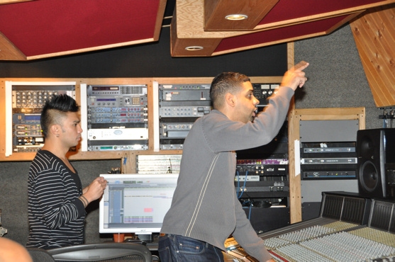 Andros Rodriguez (Recording and Mix Engineer) and Jason Michael Webb Photo