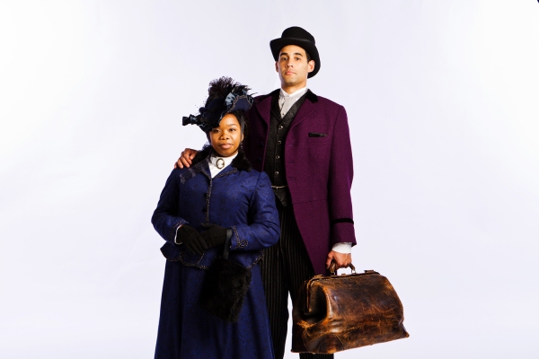Rusheaa Smith-Turner as Minnie Dove Charles and Chad Cunningham as Frank Charles Photo