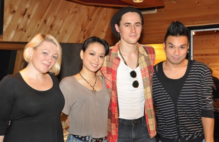 Photo Coverage: SPIDER-MAN's Reeve Carney, T.V. Carpio Sing For 'Carols for a Cure' Image