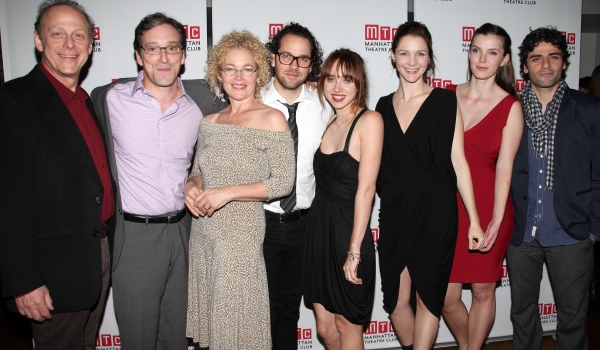 Mark Blum, Jeremy Shamos, Amy Irving, Director Sam Gold, Playwright Zoe Kazan, Jessic Photo