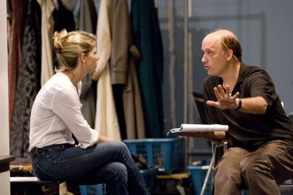 Kelli O'Hara and Frank Wood in rehearsal for King Lear, directed by James Macdonald,  Photo