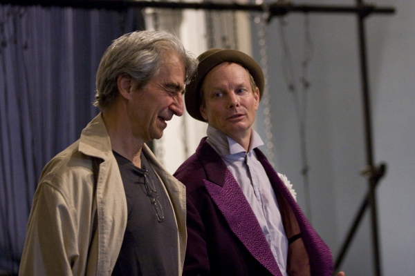 Sam Waterston and Bill Irwin in rehearsal for King Lear, directed by James Macdonald, Photo
