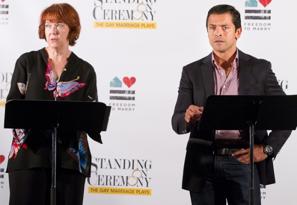 Harriet Harris and Mark Consuelos Photo