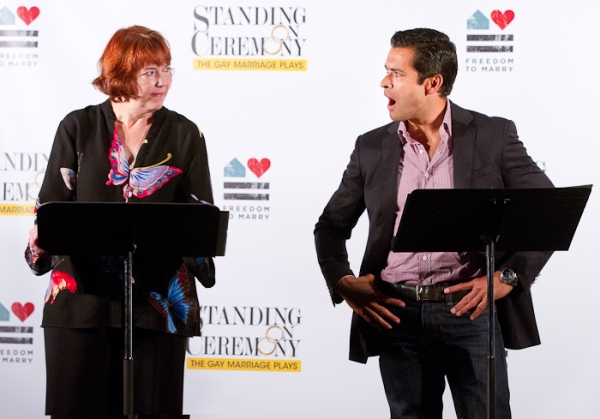 Harriet Harris and Mark Consuelos Photo