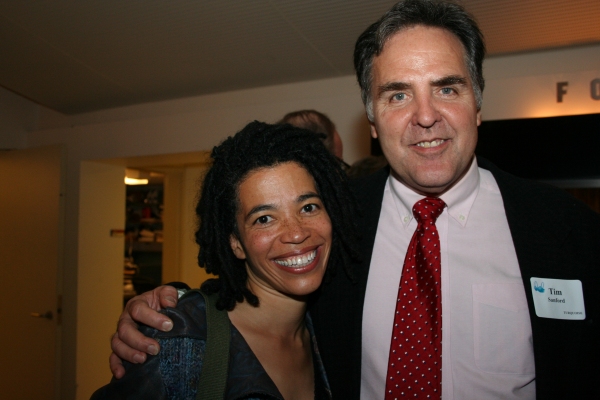 Playwrights Horizons Artistic Director Tim Sanford with playwright Tanya Barfield  Photo