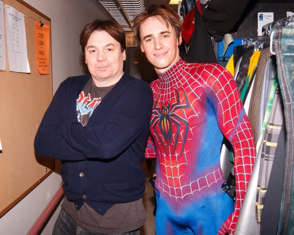 Mike Meyers and Reeve Carney Photo