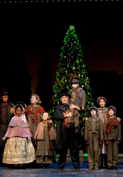 Edward Gero and the cast of The Christmas Carol Photo