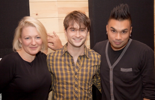 Lynn Pinto, Daniel Radcliffe and Andros Rodriguez Photo