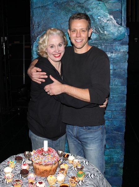 Photo Coverage: Backstage Birthday Celebration for Adam Pascal at MEMPHIS! Image