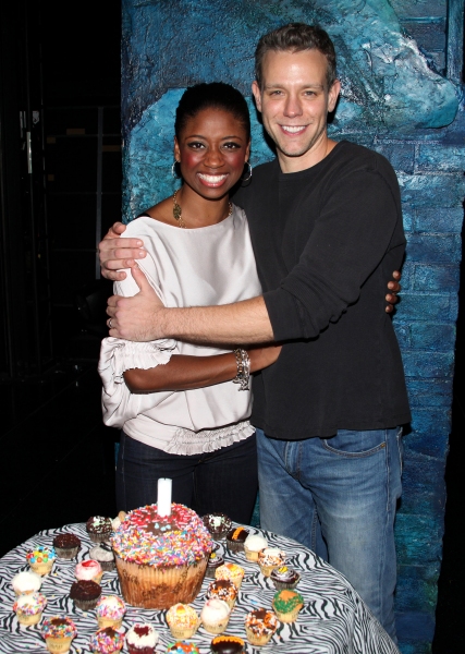 Photo Coverage: Backstage Birthday Celebration for Adam Pascal at MEMPHIS! Image