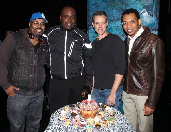 Photo Coverage: Backstage Birthday Celebration for Adam Pascal at MEMPHIS! Image