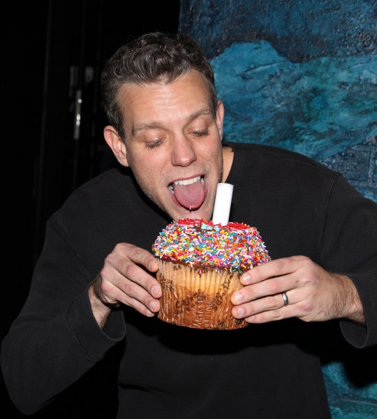 Photo Coverage: Backstage Birthday Celebration for Adam Pascal at MEMPHIS! Image