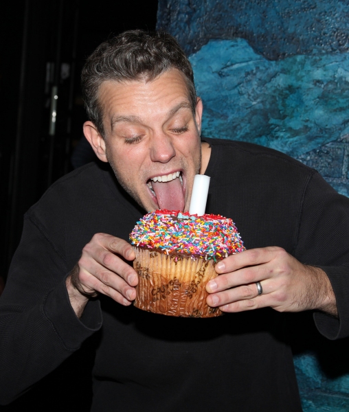 Photo Coverage: Backstage Birthday Celebration for Adam Pascal at MEMPHIS! Image