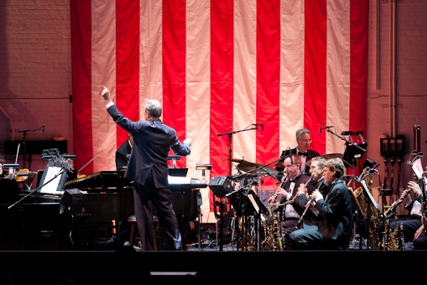 Mayor Michael Bloomberg and The Encores! Orchestra Photo