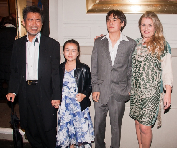 David Henry Hwang with family Photo