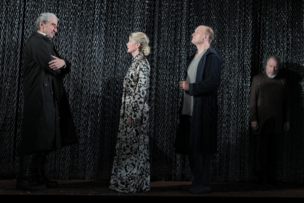 Sam Waterston, Kelli O'Hara, Frank Wood, and Michael McKean in King Lear, directed by Photo
