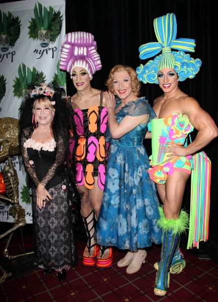 Bette Midler with Will Swenson, Tony Sheldon & Nick Adams from 'Priscilla' attending  Photo