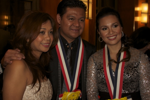 ABS CBN's Monette Rivera and Don Tagala, Lea Salonga
 Photo