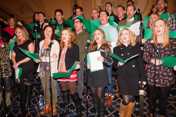 Stephen Schwartz and the cast of WICKED Photo