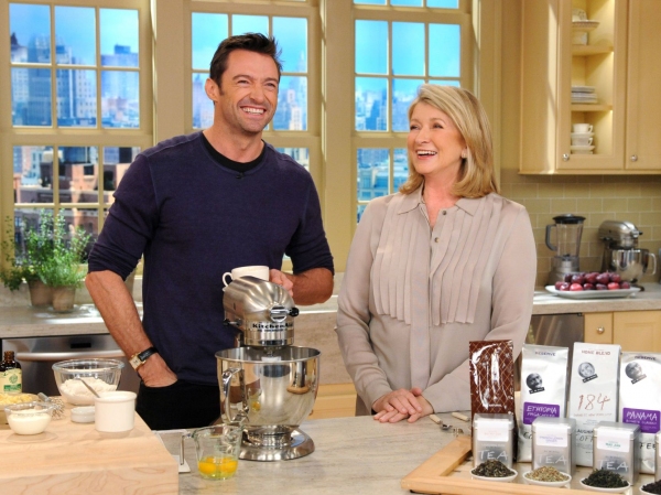 Photo Flash: Hugh Jackman Visits Martha Stewart! Image