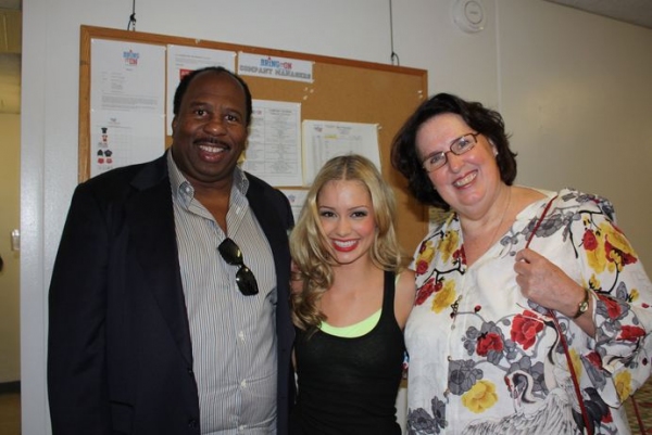 Photo Flash: Cast of THE OFFICE Visits BRING IT ON Image