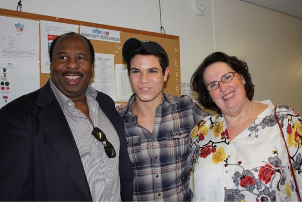 Photo Flash: Cast of THE OFFICE Visits BRING IT ON Image
