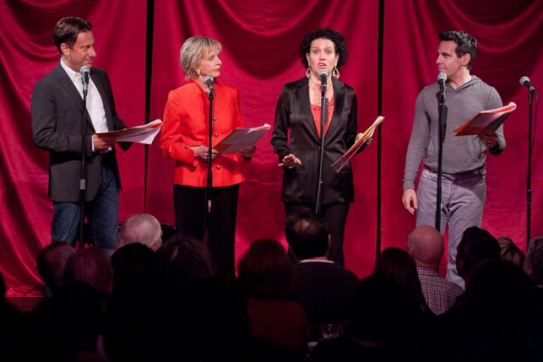 Eugene Pack, Florence Henderson, Susie Essman, and Mario Cantone Photo