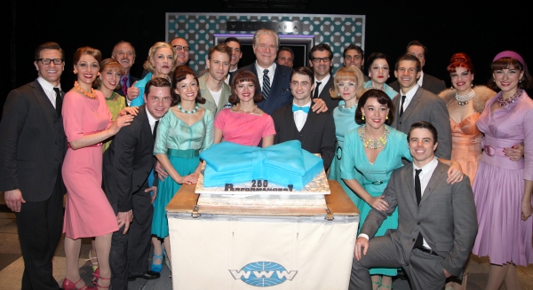Daniel Radcliffe, John Larroquette along with the cast and crew of HOW TO SUCCEED IN  Photo